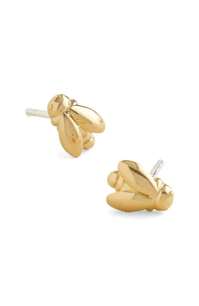 Madewell Demi-fine Bee Stud Earrings In Gold