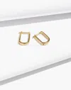 Madewell Delicate Collection Demi-fine Carabiner Hoop Earrings In 14k Gold