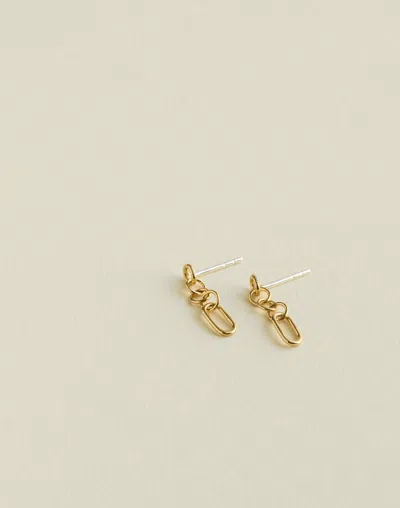 Madewell Demi-fine Chain-link Drop Earrings In Gold