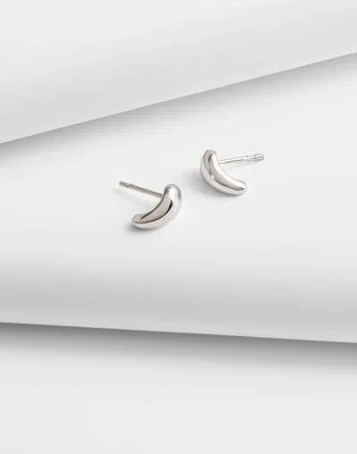 Madewell Demi-fine Chunky Bubble Mini Stud Earring In White
