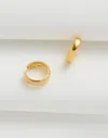 Madewell Demi-fine Chunky Medium Hoop Earrings In 14k Gold