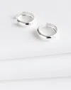 Madewell Demi-fine Chunky Medium Hoop Earrings In Sterling Silver