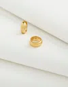 Madewell Demi-fine Chunky Small Hoop Earrings In 14k Gold