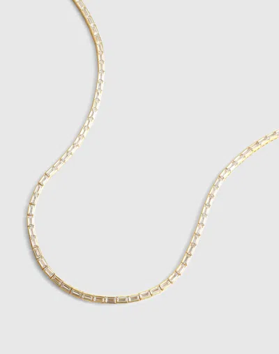 Madewell Demi-fine Crystal Station Necklace In Gold