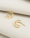 Madewell Delicate Collection Demi-fine 14k Plated Double Hoop Earrings In 14k Gold