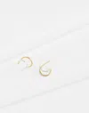 Madewell Demi-fine Double Hoop Earrings In Gold