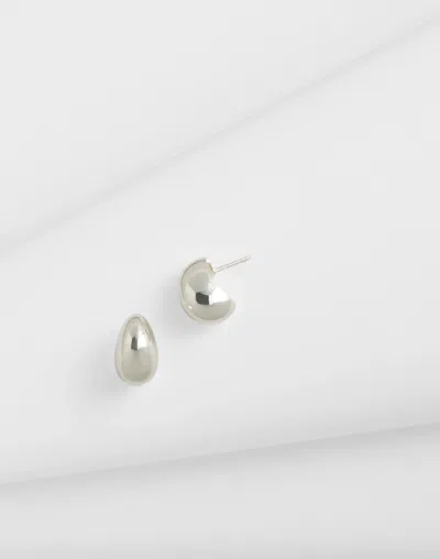 Madewell Demi-fine Droplet Statement Earrings In Sterling Silver