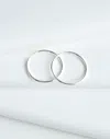 Madewell Demi-fine Extra Large Hoop Earrings In Silver