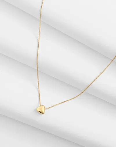 Madewell Demi-fine Heart Pendant Necklace In 14k Gold