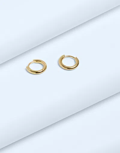 Madewell Demi-fine Huggie Hoop Earrings In 14k Gold