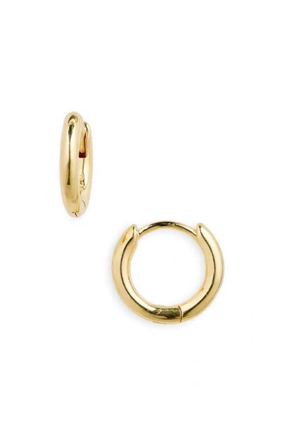 Madewell Demi-fine Huggie Hoop Earrings In 14k Gold