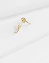 Madewell Demi-fine Knot Huggie Stud Earrings In 14k Gold