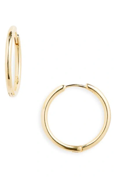 Madewell Demi-fine Medium Hoop Earrings In 14k Gold