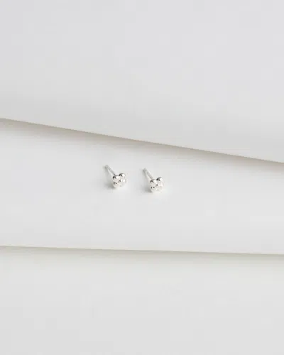 Madewell Demi-fine Mini Dotted Stud Earrings In Silver