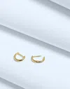 Madewell Demi-fine Mini Huggie Hoop Earrings In 14k Gold
