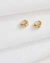 Madewell Demi-fine Puffy Hoop Earrings In Gold
