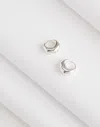 Madewell Demi-fine Puffy Hoop Earrings In Sterling Silver