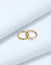 Madewell Demi-fine Small Hoop Earrings In 14k Gold