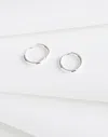 Madewell Demi-fine Small Hoop Earrings In Metallic