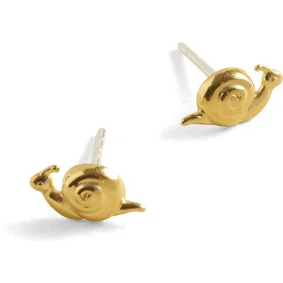 Madewell Demi-fine Snail Stud Earrings In Purple