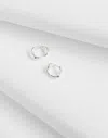 Madewell Demi-fine Twist Huggie Hoop Earrings In Sterling Silver