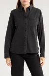 Madewell Denim Button-up Shirt In Black