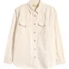 Madewell Denim Button-up Shirt In Vintage Ivory