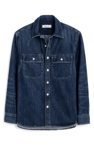 Madewell Denim Button-up Shirt In Blue
