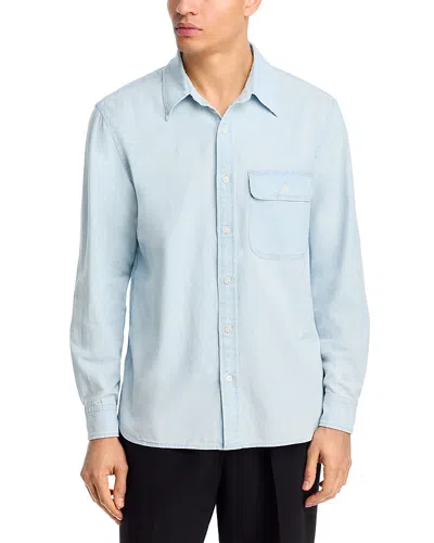 Madewell Denim Chambray Shirt In Blue