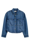 Madewell Denim Popover Top In Maspeth Wash