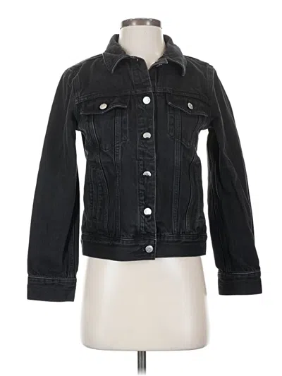 Pre-owned Madewell Denim Jacket In Black