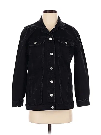 Pre-owned Madewell Denim Jacket In Black