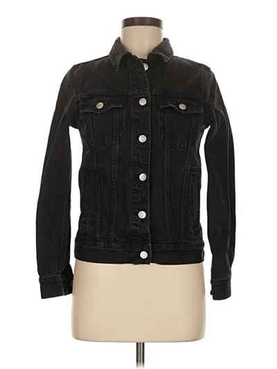 Pre-owned Madewell Denim Jacket In Black