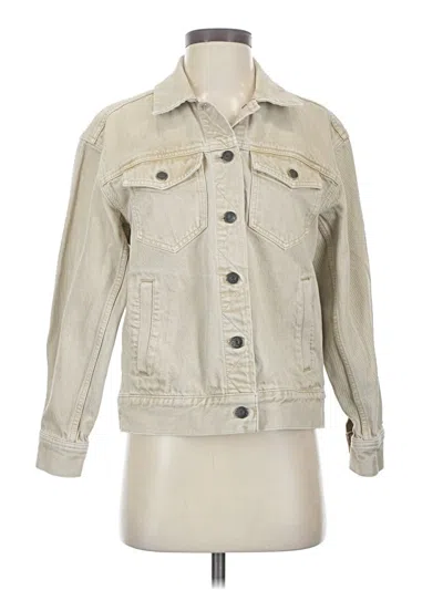 Pre-owned Madewell Denim Jacket In Ivory