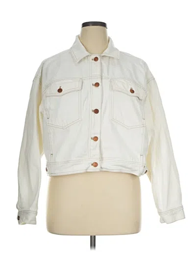 Pre-owned Madewell Denim Jacket In Ivory
