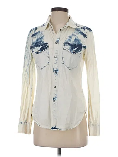 Pre-owned Madewell Denim Jacket In White