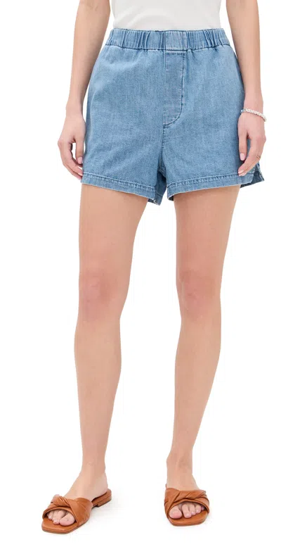 Madewell Denim Pull-on Shorts In Marnie Wash Marnie Wash