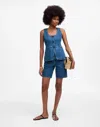 Madewell Denim Scoopneck Cutaway Vest