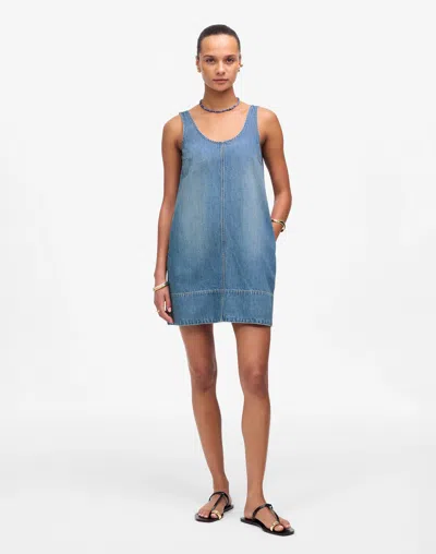Madewell Denim Scoopneck Mini Dress