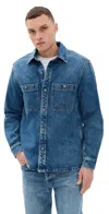 Madewell Denim Shacket In Salvatore Salvatore Wash In Blue