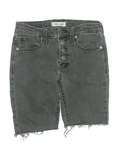 Pre-owned Madewell Denim Shorts In Black