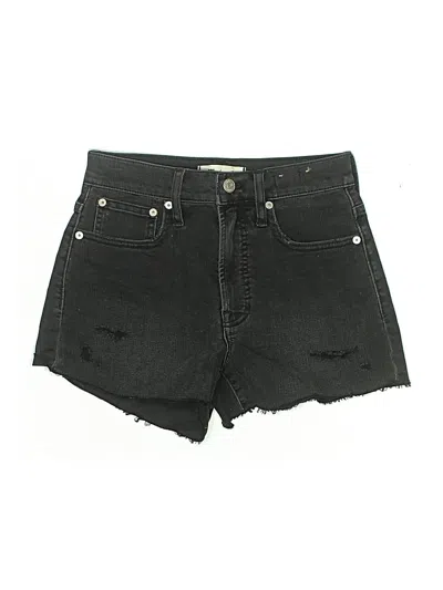 Pre-owned Madewell Denim Shorts In Black