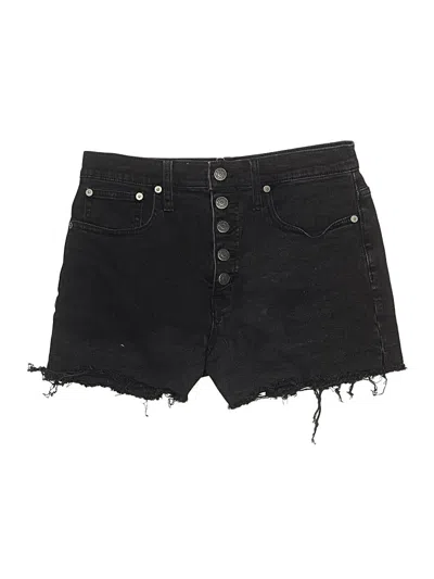 Pre-owned Madewell Denim Shorts In Black