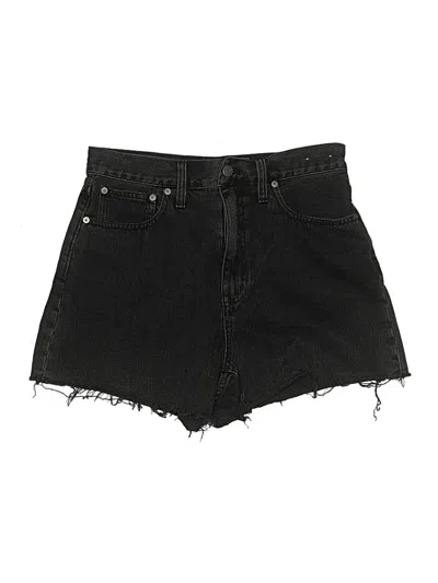 Pre-owned Madewell Denim Shorts In Black