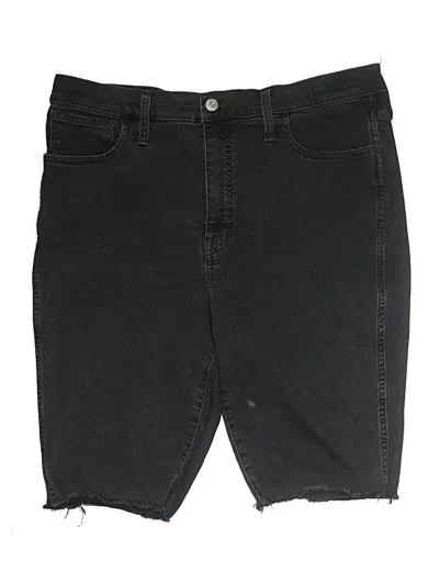 Pre-owned Madewell Denim Shorts In Black