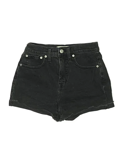 Pre-owned Madewell Denim Shorts In Black