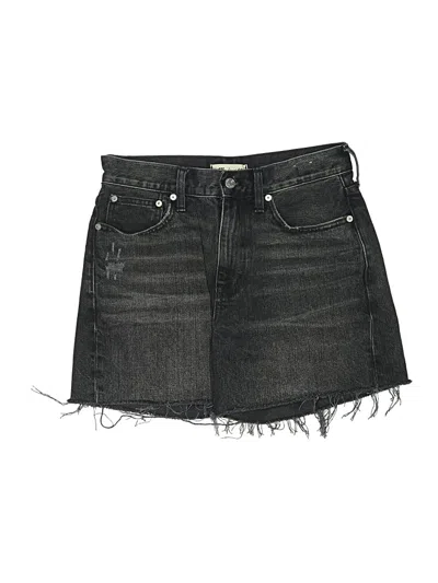 Pre-owned Madewell Denim Shorts In Black