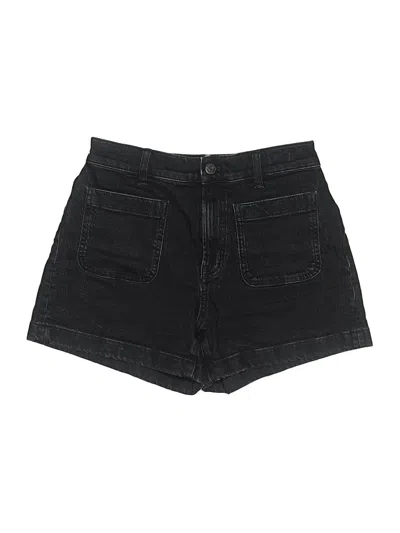 Pre-owned Madewell Denim Shorts In Black