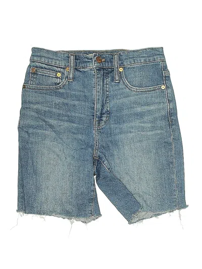 Pre-owned Madewell Denim Shorts In Blue