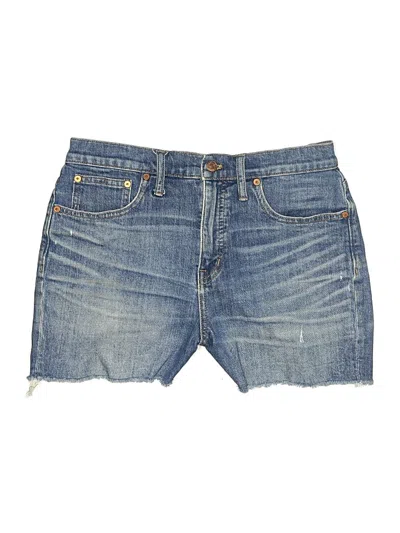 Pre-owned Madewell Denim Shorts In Blue